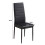 KOSY KOALA X6 BLACK FAUX LEATHER CHAIRS KITCHEN DINING CHAIRS 2