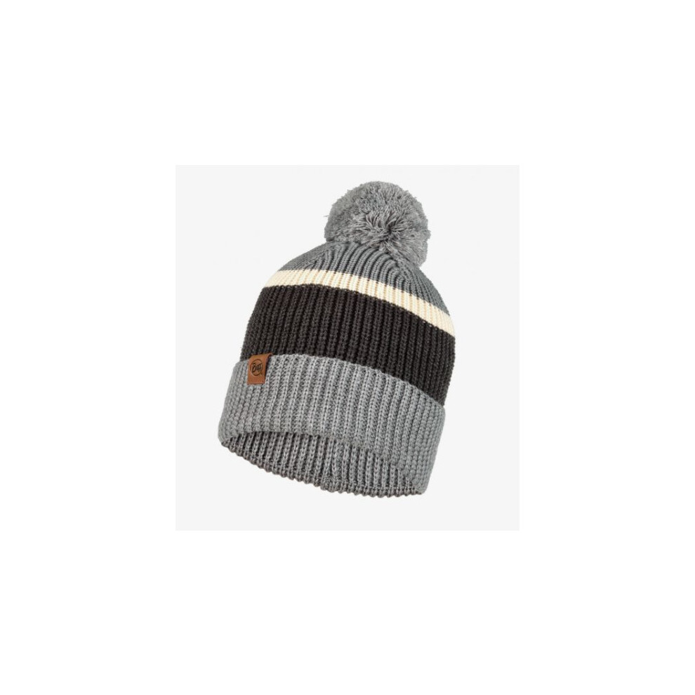 Buff Knitted Beanie Elon - Ash - One Size Grey