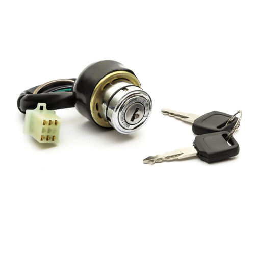 Quad Bike ATV Key Switch IGNITION BARREL 6 Pin 6 Wire 3 Clicks Starter