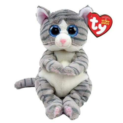 Ty TY Mitzi Tabby Cat Beanie Bellies