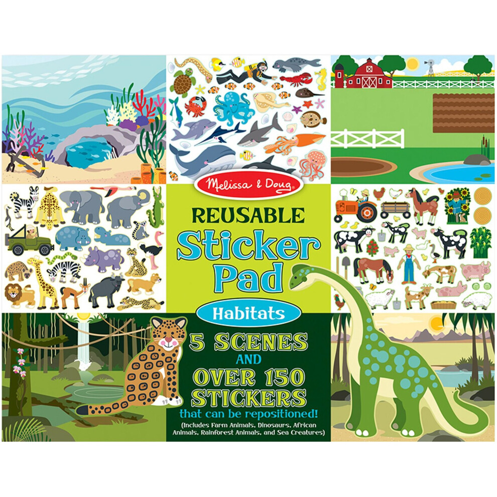 Reusable Sticker Pad-Habitats -MD4196