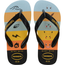 (1/2 UK, Orange) Havaianas Boys Kids Top Pokemon Summer Beach Sandals Flip Flops