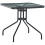Outsunny Outsunny Square Patio Table, Tempered Glass Top Garden Dining Table 1