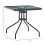 Outsunny Outsunny Square Patio Table, Tempered Glass Top Garden Dining Table 2