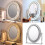 Living And Home Dimmable Led Light Crystal Hollywood Makeup Mirror 6