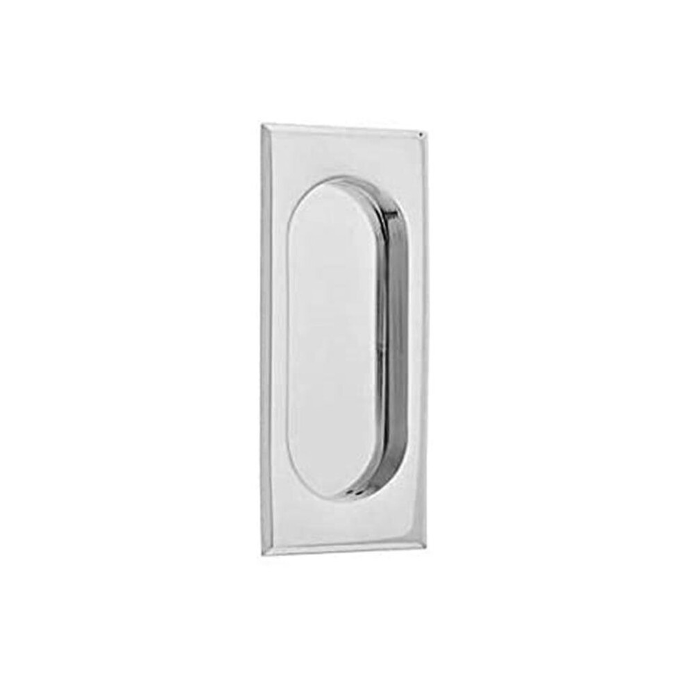 Emtek 2201Us26 Rectangular Flush Pull, Bright Chrome 738505043030