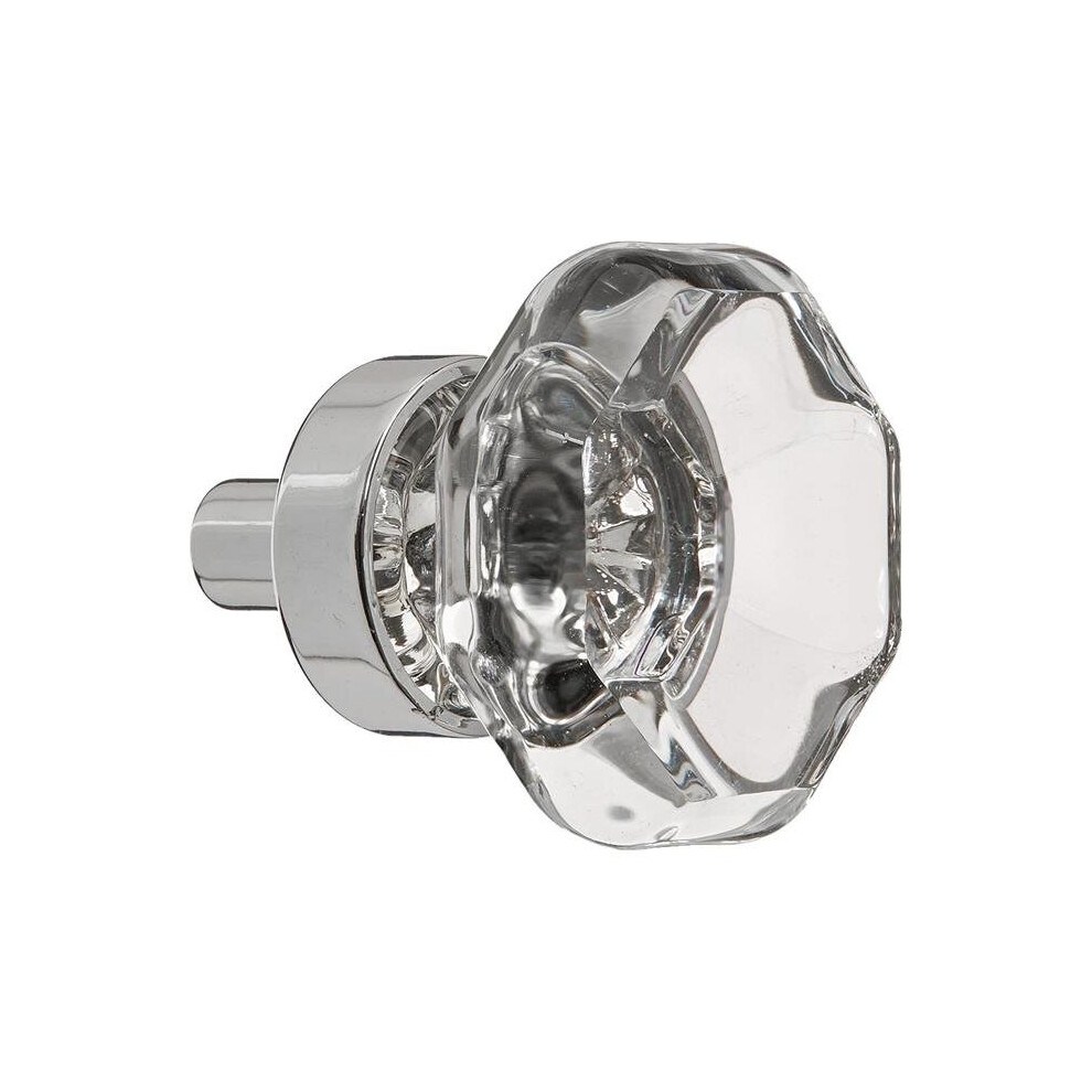 Emtek 86010Us26 1 In. Old Town Clear Cabinet Knob, Bright Chrome 738505027337