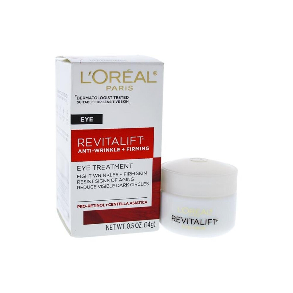 LOreal Professional K0001176 Treatment Revitalift Anti-Wrinkle & Firming Eye Cream for Unisex - 0.5 oz - Pack of 6