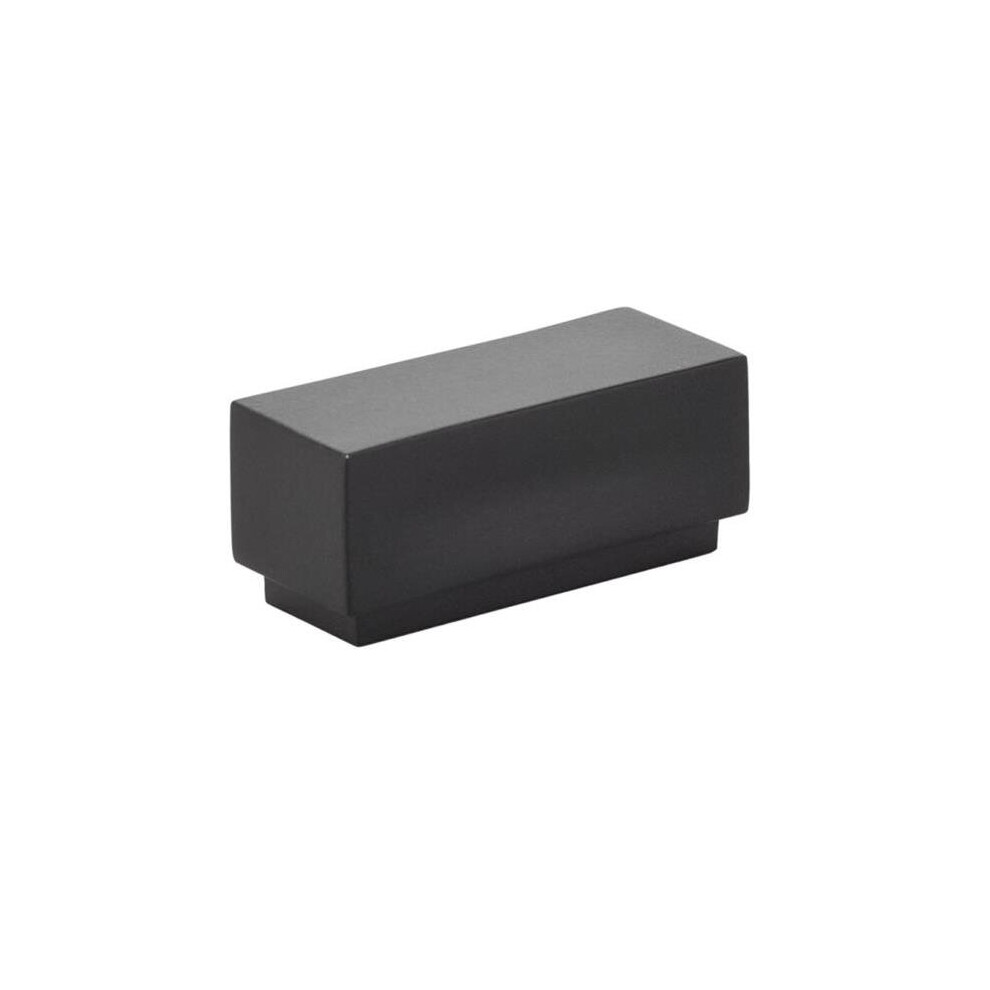 Emtek 86447Us19 1 In. Center To Center Cinder Cabinet Knob, Flat Black - 2.25 In. 738505020383