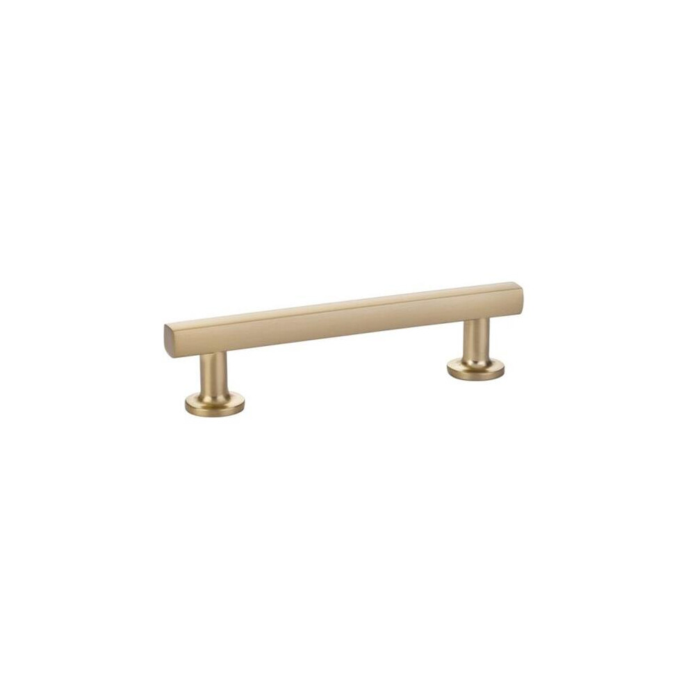 Emtek 86676Us4 5 In. Center To Center Freestone Cabinet Pull, Satin Brass 738505035592