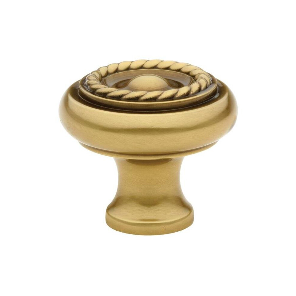 Emtek 86113Us7 Rope 1.25 In. Cabinet Knob, French Antique Brass 738505028624