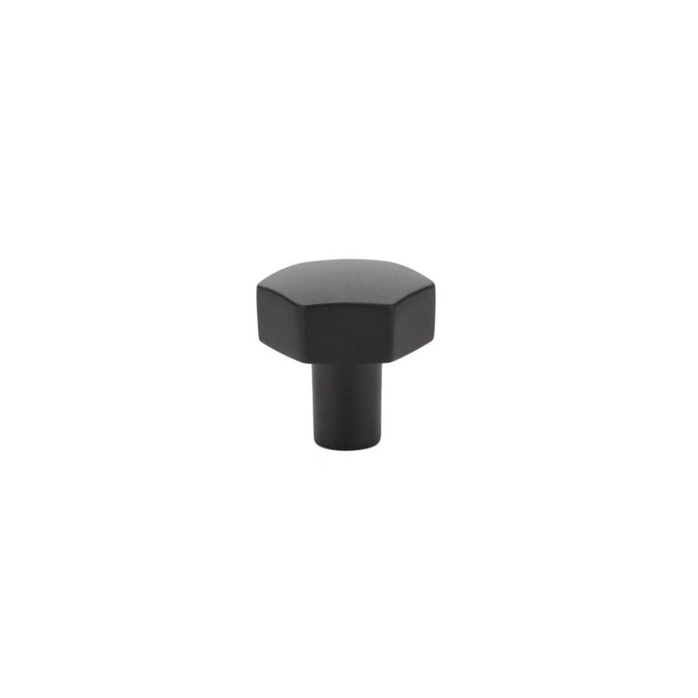 Emtek 86457Us19 1.125 In. Mod Hex Cabinet Knob, Flat Black 738505020413