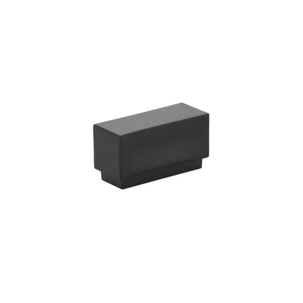 Emtek 86446Us19 1 In. Center To Center Cinder Cabinet Knob, Flat Black - 1.625 In. 738505020376