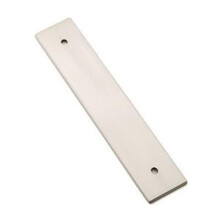 Emtek 86435US15 4 in. Back Plate for Pulls Center, Satin Nickel