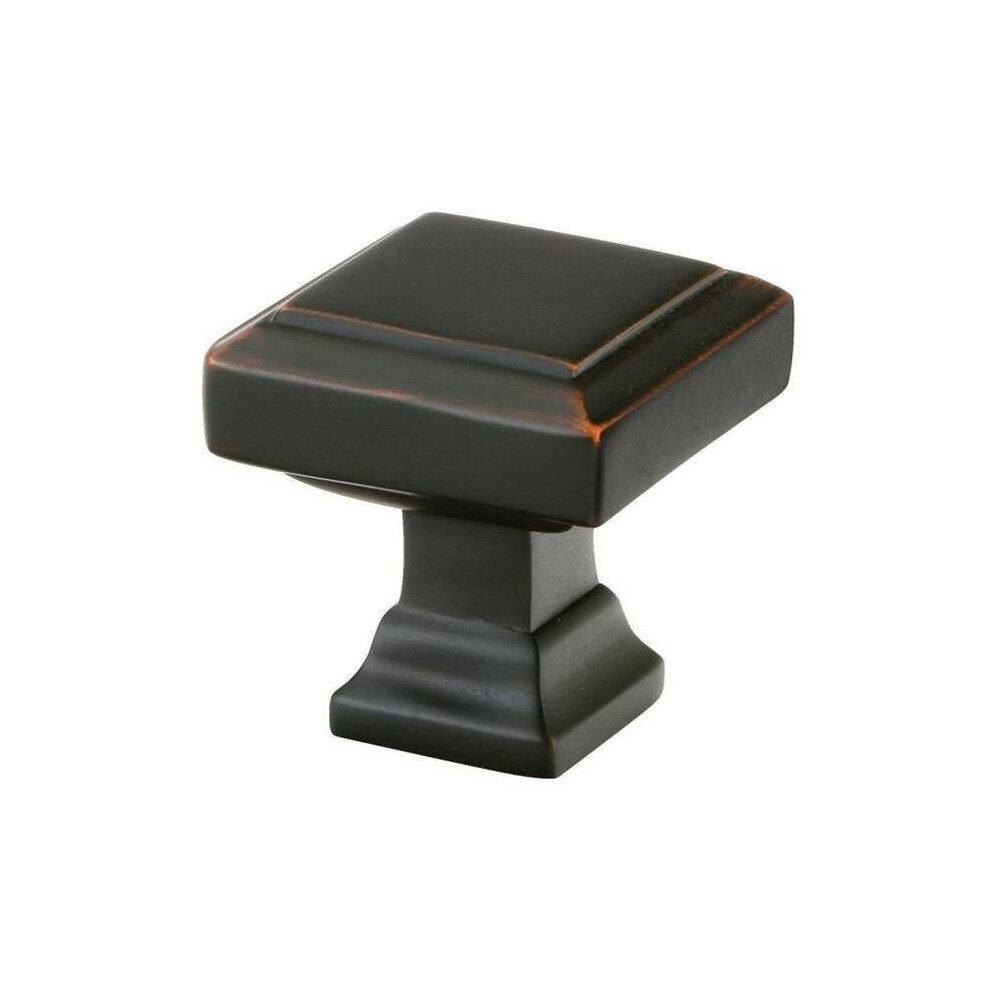 Emtek 86296Us10b 1.375 In. Geometric Square Cabinet Knob, Oil Rubbed Bronze 738505012715