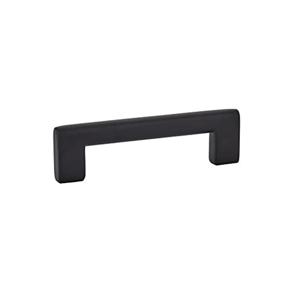 Emtek 86163Us19 4 In. Center To Center Trail Cabinet Pull, Flat Black 738505007056