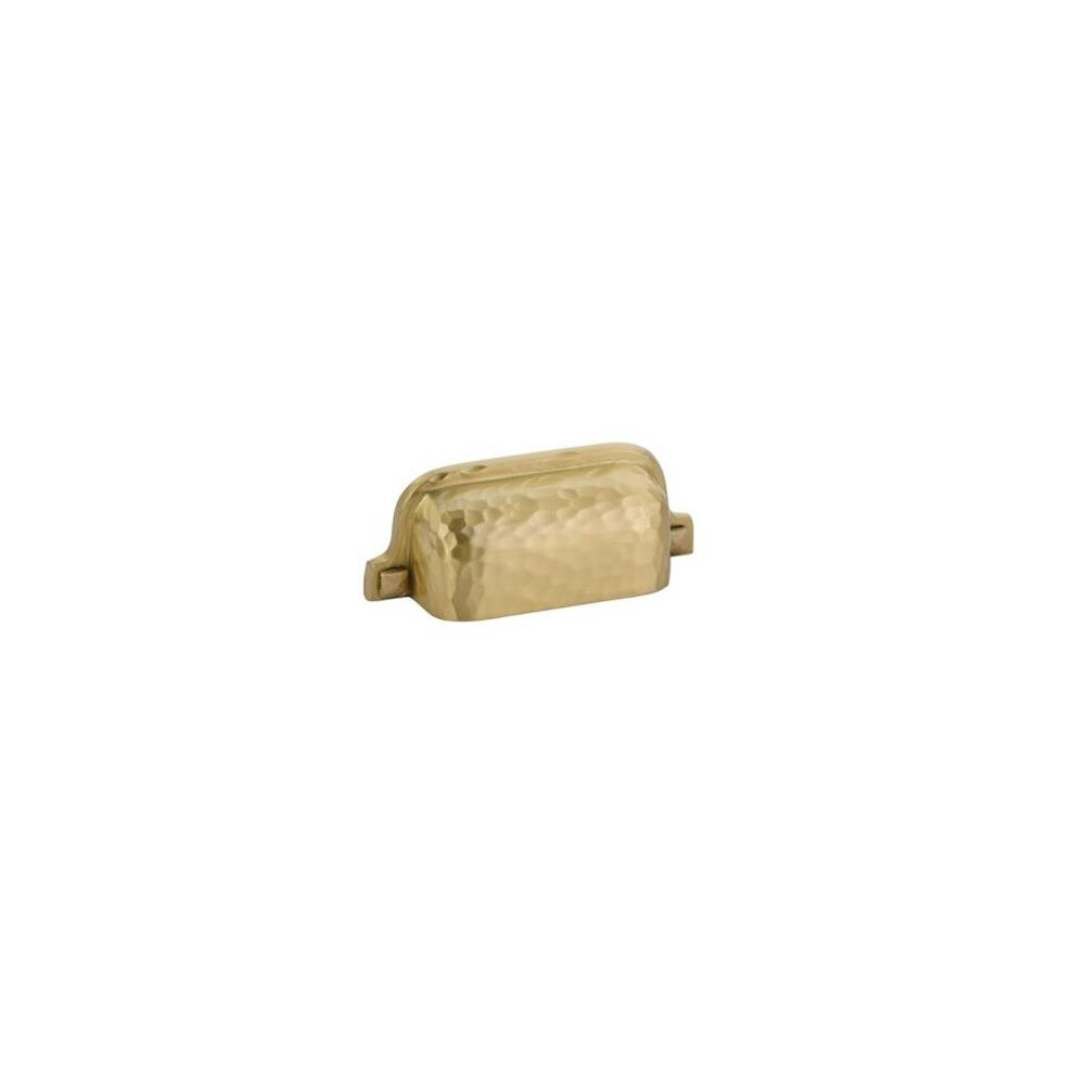 Emtek 86049Us4 3 In. Center To Center Hammered Bin Cabinet Pull, Satin Brass 738505028501