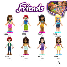 (A) 8PCS LEGO Friends Girls Mini Figures Building Blocks Educational Kids Toys