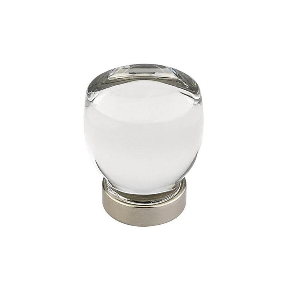 Emtek 86562Us19 1.125 In. Juneau Crystal Cabinet Knob, Flat Black 738505021755