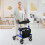 Gymax 2-in-1 Rollator Walker Foldable Aluminum Alloy Mobility Walking Aid 8