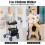 Gymax 2-in-1 Rollator Walker Foldable Aluminum Alloy Mobility Walking Aid 4