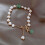 Baroque Pearl Design Buckle Bracelet Electroplating 1
