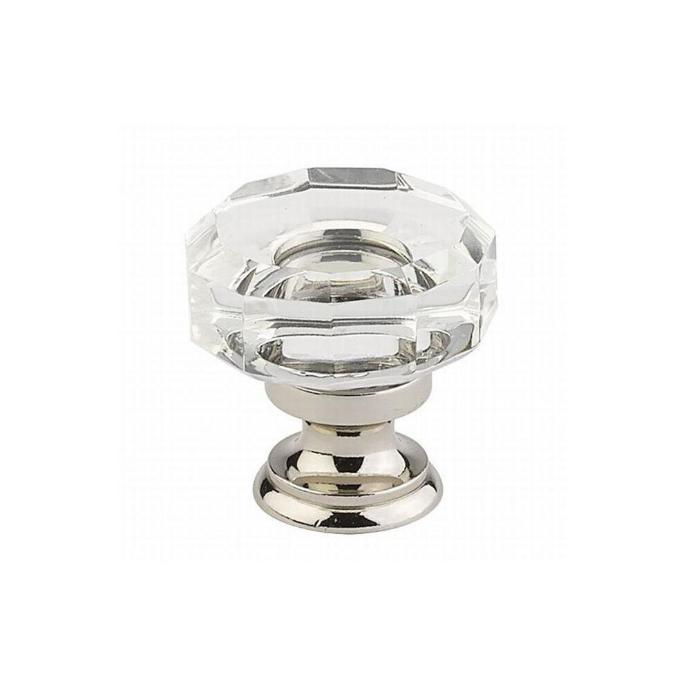 Emtek 86571Us14 1.375 In. Lowell Crystal Cabinet Knob, Bright Nickel 738505022448