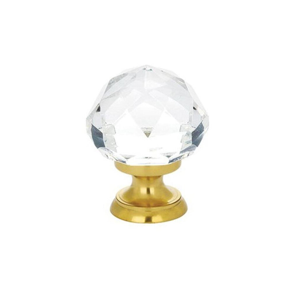 Emtek 86012Us4 1.25 In. Diamond Cabinet Knob, Satin Brass 738505052728