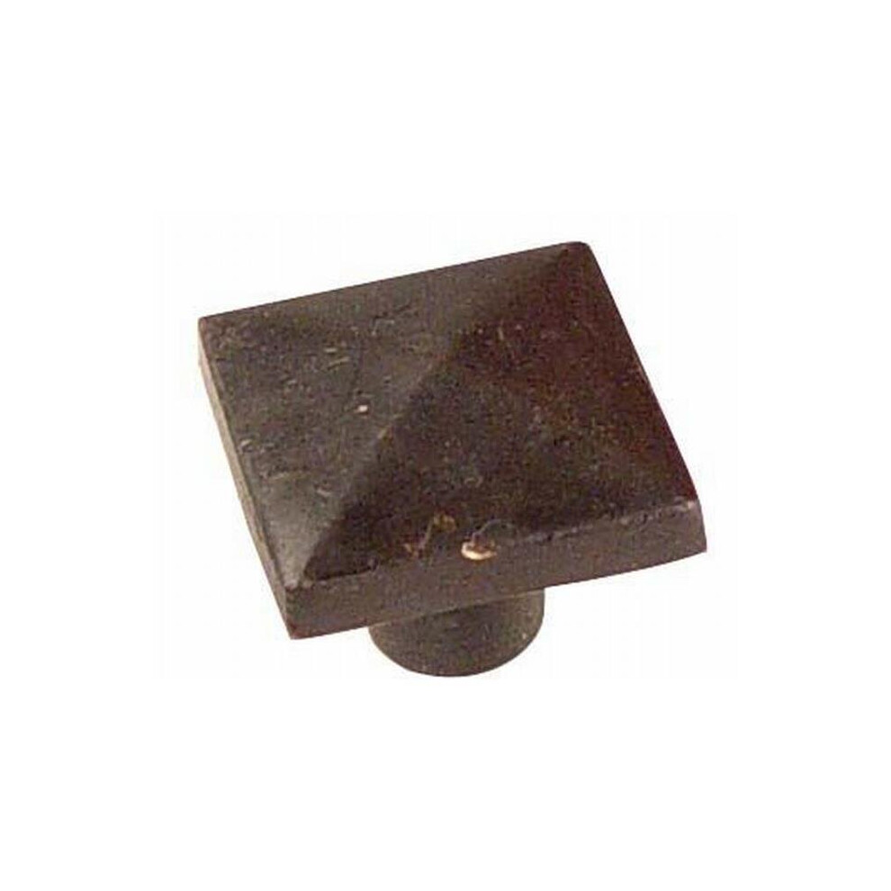 Emtek 86145Fb Square 1.25 In. Cabinet Knob, Flat Black 738505006585