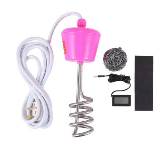 (Red) 3000W Suspension Immersion Heater Boiler Water Heating Element Bathroom UK 