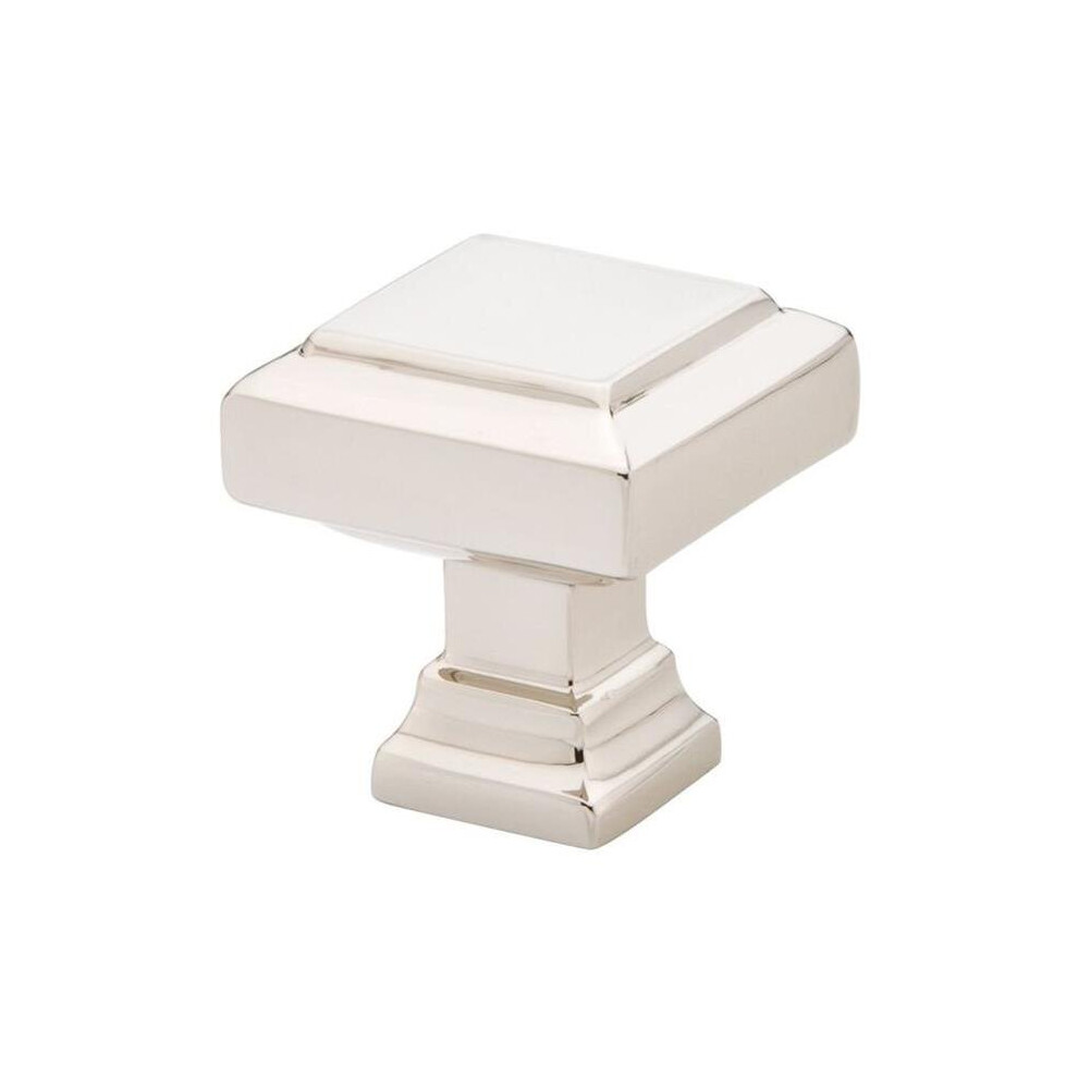 Emtek 86296Us14 1.375 In. Geometric Square Cabinet Knob, Bright Nickel 738505017697