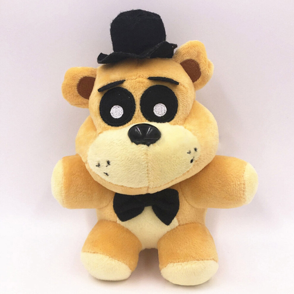 (Golden Freddy (7inch)) FNAF Five Nights at Freddy's Plush Soft Toy Teddy Stufffed Doll Kids Gift FNAF Horror Game