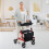 Gymax 2-in-1 Rollator Walker Foldable Aluminum Alloy Mobility Walking Aid 9