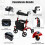 Gymax 2-in-1 Rollator Walker Foldable Aluminum Alloy Mobility Walking Aid 7