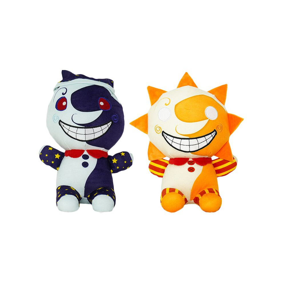 (2Pcs-25cm) FNAF Sundrop Moondrop Daycare Attendant Stuffed Plush Doll | Five Nights At Freddy's