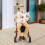 Gymax 2-in-1 Rollator Walker Foldable Aluminum Alloy Mobility Walking Aid 10