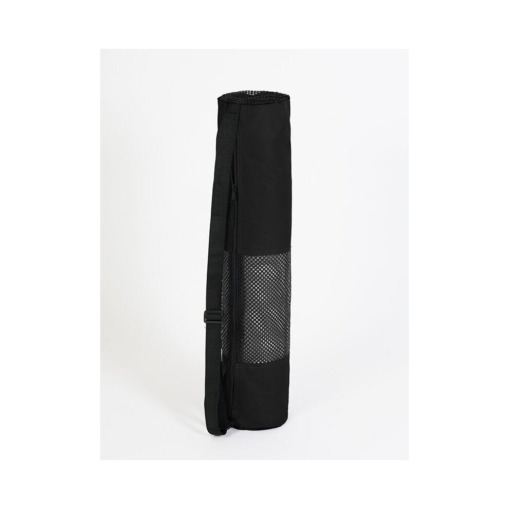 (Black) Yoga Studio Lightweight Mesh Yoga Mat Bag