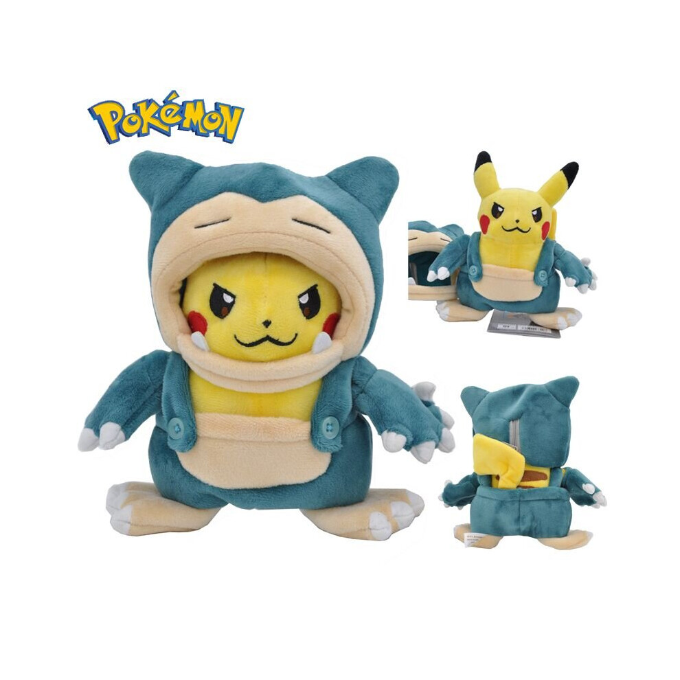20cm Pokemon Cosplay Snorlax Pikachu Plush Toy Stuffed Doll