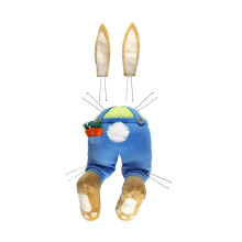 (Blue  Bunny) For Front Door Wall Easter Rabbit Wreath Decor Bunny Butt And Ears Garland