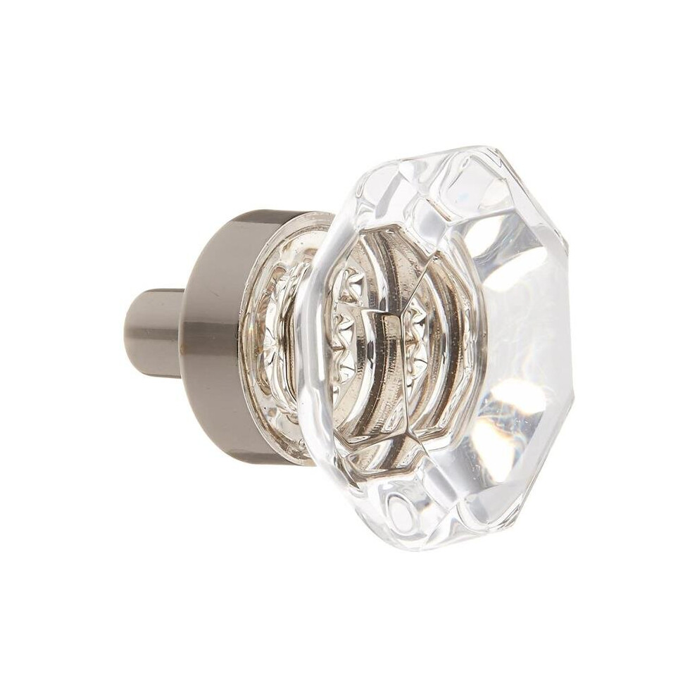 Emtek 86010Us14 1 In. Old Town Clear Cabinet Knob, Bright Nickel 738505027290