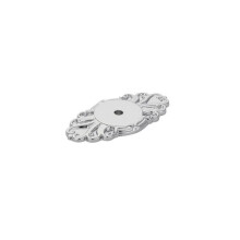 Emtek 86293US26 Back Plate for Knobs, Ribbon & Reed, Bright Chrome