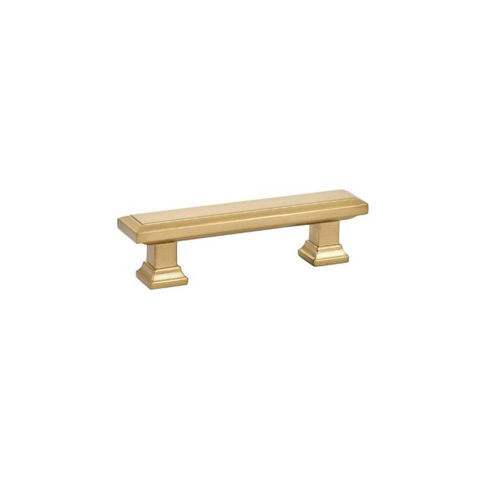 Emtek 86299Us4 3 In. Center To Center Geometric Cabinet Pull, Satin Brass 738505018212