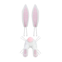 (Pink Plaid Bunny) For Front Door Wall Easter Rabbit Wreath Decor Bunny Butt And Ears Garland