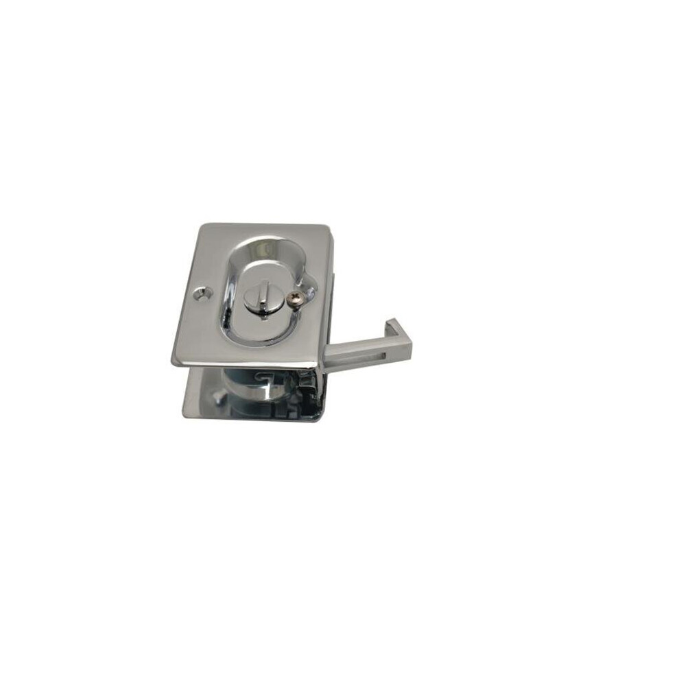 Emtek 2102Us26 Privacy Pocket Door Lock, Bright Chrome 738505041050