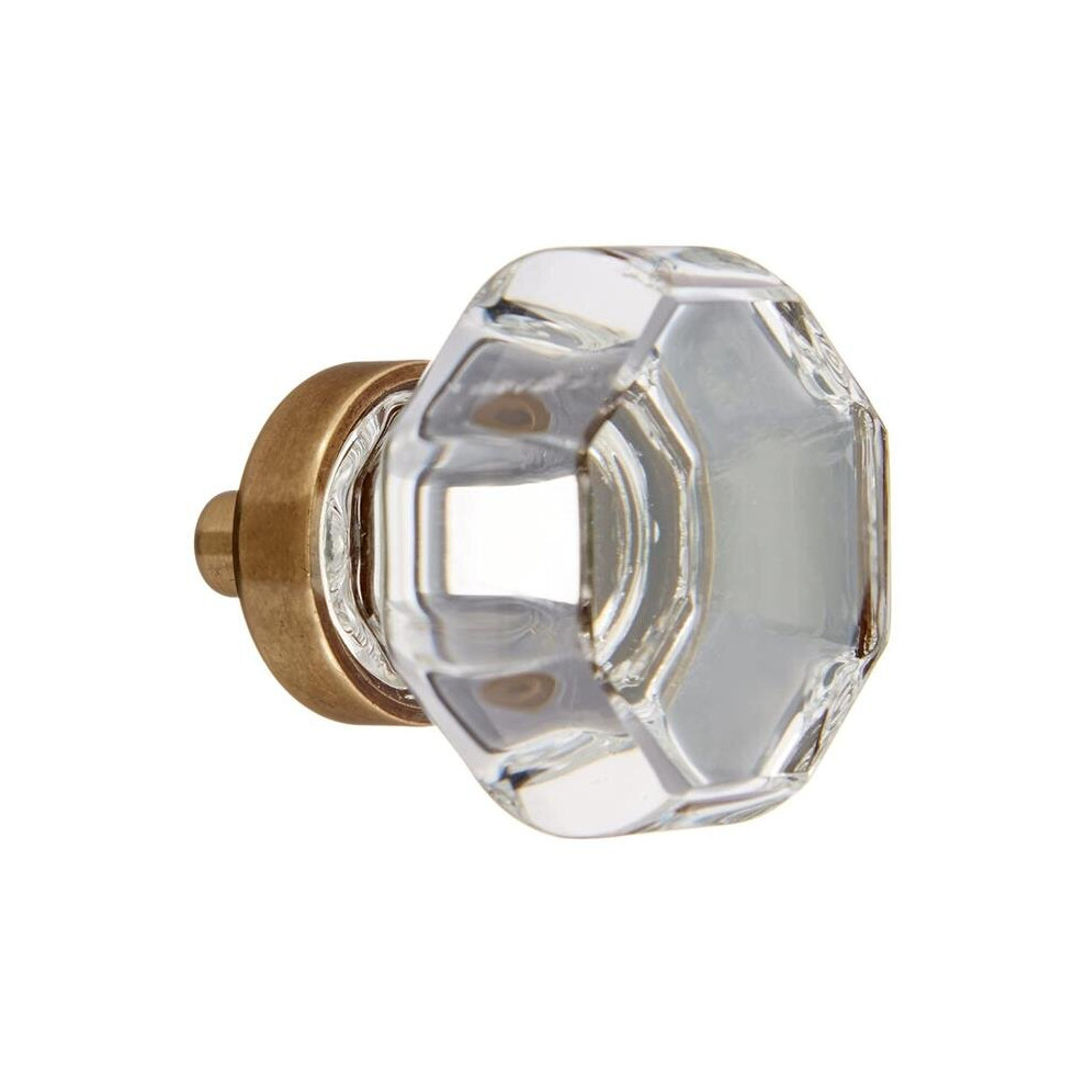 Emtek 86011Us7 Old Town Clear 1.25 In. Cabinet Knob, French Antique Brass 738505027436