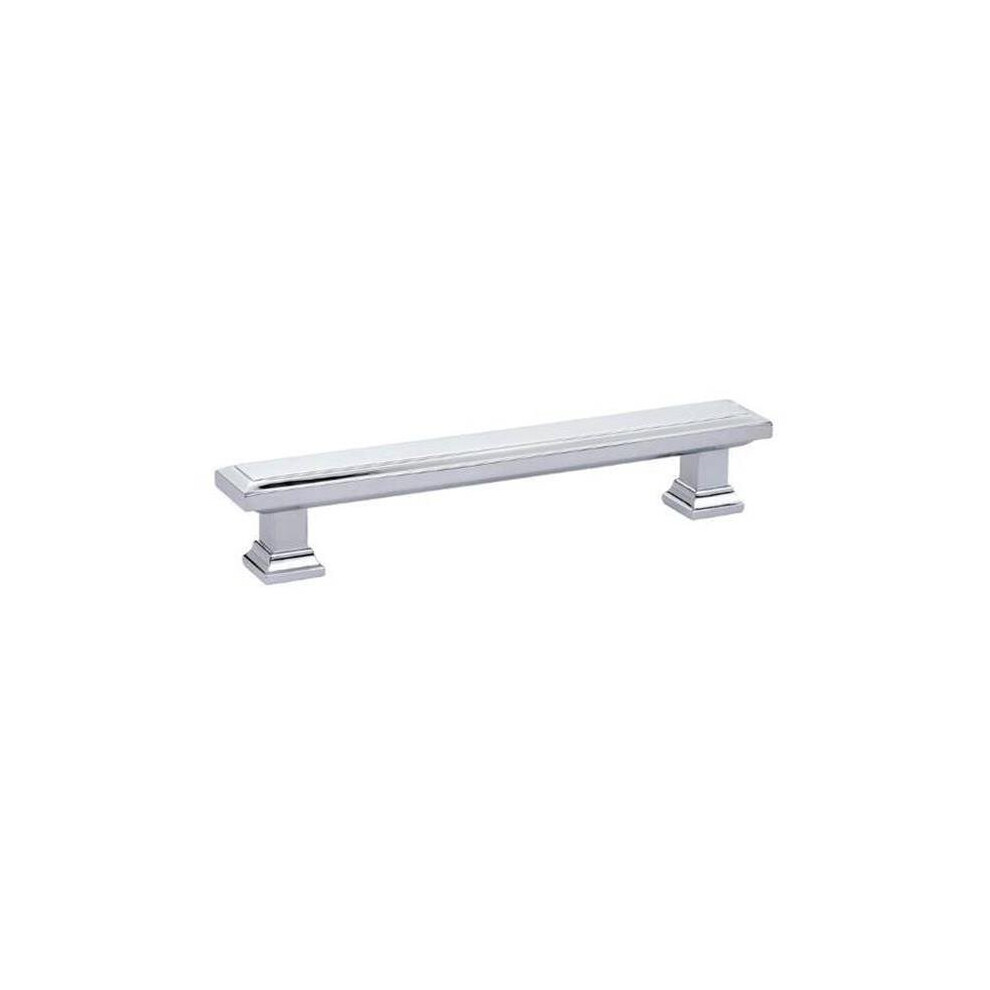 Emtek 86492Us26 5 In. Center To Center Geometric Rectangular Cabinet Pull, Bright Chrome 738505030139