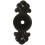Emtek 86234FB Back Plate for Cabinet Knob, Flat Black 1