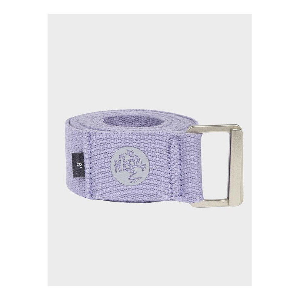 (Lavender) Manduka Align Cotton 8ft Yoga Strap