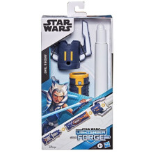STAR WARS Lightsaber Forge Ahsoka Tano Utsträckbar Vit Ljusstav Toy, Anpassningsbar Rollspelsleksak för Barn Från 4 År