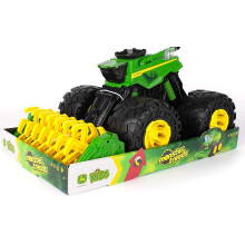 Brinquedo - TOMY - John Deere Monster Treads - Colheitadeira com efeitos sonoros e luminosos - Verde e Amarelo